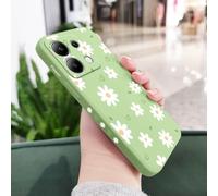JZFDCLF Funda de Silicona líquida Tender Daisy para Xiaomi Redmi Note 14, 13, 12, 12S, 11, 11S, 10, 10S, 9, 9S Pro Plus 4G y 5G, Color Verde Claro, para Note 14 ProPlus