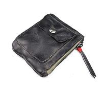 JZFOACHR 1 pieza cartera lavada a mano pintado monedero antiguo tarjetero cartera cremallera, equipaje (D 8 * 1 * 11 cm), a, 8 * 1 * 11 cm