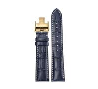 JZFOACHR 14 mm de 19 mm 20 mm 21 mm Bandeo de reloj de mariposa de cuero de cuero genuino, para la famosa fase de artesana de, comcast, una hermosa serie de reemplazo de la serie