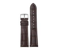 JZFOACHR 14 mm de 19 mm 20 mm 21 mm Bandeo de reloj de mariposa de cuero de cuero genuino, para la famosa fase de artesana de, comcast, una hermosa serie de reemplazo de la serie