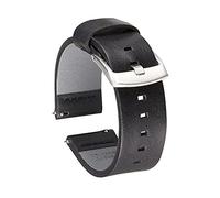 JZFOACHR 18 mm 20 mm 22 mm de 24 mm Corcha de cuero genuino Reloj Banda para Bandas de relojes de lanzamiento rápido (color: Tamaño de gris: 24 mm)