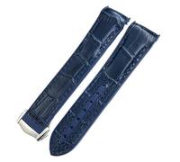 JZFOACHR 22 mm 21 mm 20 mm de tela nueva de nylon cua de vaca es compuesto de banda de goma ajustado para omega marinero 300 planeta ocean 600 correa de reloj