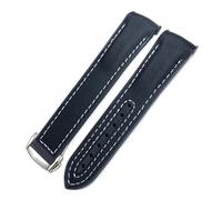 JZFOACHR 22 mm 21 mm 20 mm de tela nueva de nylon cua de vaca es compuesto de banda de goma ajustado para omega marinero 300 planeta ocean 600 correa de reloj