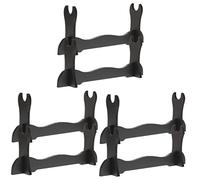 JZFOACHR 4 PCS Soltoreador Axe Vintage Ventilador Ventilador de Almacenamiento Soporte Madera de Madera Espadas Marciales Cuchada de Mesa para Samurai