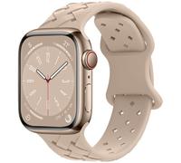 JZFOACHR Adecuado para iWatch Solid Color SE9 trenzada con uñas de 8 forma de hebilla de silicona correa