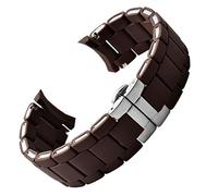 JZFOACHR Banda de reloj de acero de goma de silicona negra blanca para Armani AR5905 | 5906 | 5920 | 5919 | 5859 Mujeres de 20 mm Pulsera de muñeca de 23 mm de muñeca