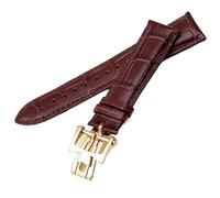 JZFOACHR Banda de reloj de cuero genuina de 19 mm 20 mm 22 mm 22 mm para Vacheron Constantin Patrimony VC Hombres y mujeres Correa de vaca marrón negro