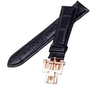JZFOACHR Banda de reloj de cuero genuina de 19 mm 20 mm 22 mm 22 mm para Vacheron Constantin Patrimony VC Hombres y mujeres Correa de vaca marrón negro