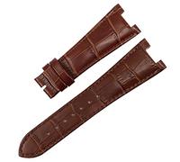 JZFOACHR Banda de reloj de cuero genuino para Patek Philippe 5711 5712g Nautilus Watchs Men y mujeres Notch especial 25 mm*12 mm Coraja de reloj