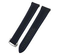 JZFOACHR Bandas de vigilancia de 20 mm Cabina de cuero Ratio de cuero para 300 Speedmaster At150 Planet Ocean Nylon Ratch Strap for Man Woman