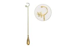 JZFOACHR Calzadores Calzador de Metal portátil de Mango Corto,Elevador de Zapatos se Adapta a Todos los Zapatos Accesorio clásico para Caballero,Calzador de Mano Largo