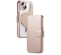 JZFOACHR Case Flip para iPhone 16 Pro Max/16 Pro/16 Plus/16, Funda de Billetera Desmontable magnética Fashion Fashion Crystal Slim Telep, Rosa, 16
