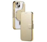 JZFOACHR Case Flip para iPhone 16 Pro Max/16 Pro/16 Plus/16, Funda de Billetera Desmontable magnética Fashion Fashion Crystal Slim Telep, Rosa, 16