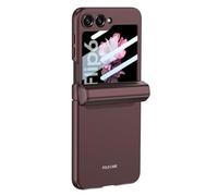 JZFOACHR Caso a Prueba de Choque para Galaxy Z Flip 6, Tapa del teléfono con Ranura para la Pluma de bisagra de succión magnética con película de Temperatura de Pantalla, púrpura