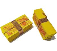 JZFOACHR China Joss Paper Heaven, China Joss Paper fortalezca la conexión con su Qingming Festival Hungry Ghost Day Ofertas de sacrificio-14x7cm_Yellow