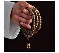 JZFOACHR Collar de pulsera de madera de agar kalimantana de indonesio natural, sándalo budistas Beads brazalete Rosario regalo de joyas