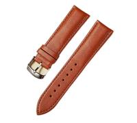 JZFOACHR Corcha de reloj de cuero 14 mm 16 mm 18 mm 20 mm 22 mm Banda de reloj para mujeres accesorios de relojes sólido marrón rojo marrón rojo (color: tamaño azul: 20 mm)