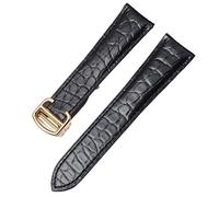 JZFOACHR Correa de reloj de cuero genuina para cocodrilo para un tanque en solitario London Calibo Leather Watch Band Band Men 16 mm 18 mm 20 mm 22 mm