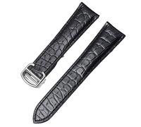 JZFOACHR Correa de reloj de cuero genuina para cocodrilo para un tanque en solitario London Calibo Leather Watch Band Band Men 16 mm 18 mm 20 mm 22 mm