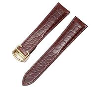 JZFOACHR Correa de reloj de cuero genuina para cocodrilo para un tanque en solitario London Calibo Leather Watch Band Band Men 16 mm 18 mm 20 mm 22 mm