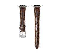 JZFOACHR Correa de reloj de cuero para iWatch Series 8/7/SE/6/5/4/3/2 42 mm 38 mm 44 mm 44 mm Corola de reloj 45 mm 41 mm de marrón/negro