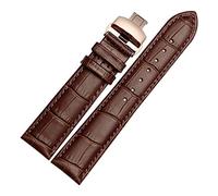 JZFOACHR Correas de reloj elegantes y elegantes para hombres, mujeres de cuero genuino, brazalete de vigilancia de cuero, liberación rápida, revestimiento de banda de vigilancia de mariposa.