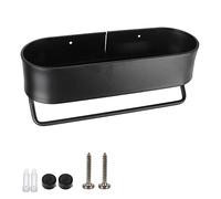 JZFOACHR Estante de baño Ducha Negra Caddy de aleación de Aluminio estantes flotantes estantes de Toallas