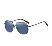JZFOACHR Gafas de Sol polarizadas para Hombres y Mujeres Que conducen Gafas de Sol Decorativas de Moda de Metal (Color: C)