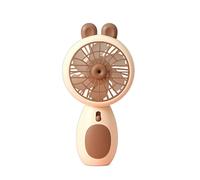 JZFOACHR Handheld Recargable Mini Ventilador pequeño, Ajuste de Aire de 2 velocidades, diseño Lindo portátil al Aire Libre USB para Mujeres Abanico para niños (Color: Amarillo)