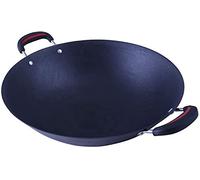 JZFOACHR Hierro de hierro fundido PiCh PiGo de hierro Wok antihorosa antiadherente no con cáscara de hierro fundido en espesas Gas de fondo de fondo redondra de fondo redondo, 47 cm