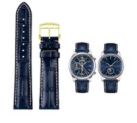 JZFOACHR Muñeca de cuero de 19 mm de 20 mm de 21 mm, para colección de maestros L3 L4 L2.628/L2.673 Reloj Strap Cowhide Butterfly Buckle Bolly Band