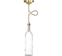 JZFOACHR Nordic Modern Glass Pendse Light Bar Isla de la Cocina Botella de Vino Fumo Gris Techo Industrial Lámpara Colgante Blue Amber Farmhouse Costa Costa Costa Costilla Belleza Beauty