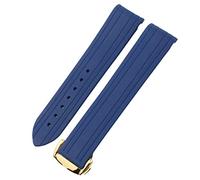 JZFOACHR Para 300 correa deportiva de extremo curvo Impermeable de acero inoxidable Banda de reloj de 22 mm 22 mm Caja de silicona de goma