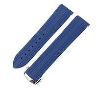 JZFOACHR Para 300 correa deportiva de extremo curvo Impermeable de acero inoxidable Banda de reloj de 22 mm 22 mm Caja de silicona de goma
