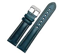 JZFOACHR Para la banda de la banda de la banda de tejido liso de uso general clásico, correa de la marca de moda 18 mm 20 mm 21 mm 22 mm genuina de la pulsera de la suma