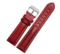 JZFOACHR Para la banda de la banda de la banda de tejido liso de uso general clásico, correa de la marca de moda 18 mm 20 mm 21 mm 22 mm genuina de la pulsera de la suma