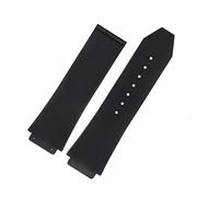 JZFOACHR Para la serie clásica de universo de fusión, hombres para mujeres, silicona negra, mechería, correa vertical de rutas de ruta de rayas verticales 26 mm*19 mm