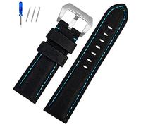 JZFOACHR Para Panerai PAM441/01661 Sport Sport Sport Band Band Black Blue Store Accessors Pulseras de 22 mm 26 mm de 26 mm