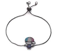 JZFOACHR Pulsera Familiar Lindo Chico y niña Mobilable Mada Mada Cadena Sliding Crystal Amante de la Pareja Pulsera para Mujeres