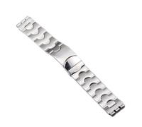 JZFOACHR Pulseras de muñeca para Hombres y Mujeres Silver Classic 17 x 20 Strap Bracelet