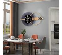 JZFOACHR Reloj de Pared de Metal decoración Digital Moderna para Dormitorio y salón - Reloj de Pared de decoración Interior del hogar, Reloj de Dormitorio de miseria (100 * 48 cm)