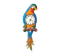 JZFOACHR Reloj de Pared Decorativo Silencio Silent No Ticking Modern Wall Quartz Battery Reloj Kids Rechan de Pared para niños fácil de Leer, para el hogar para la Oficina (Parrot)