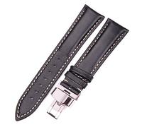 JZFOACHR Reloj Strapstylish y elegante Reloj Straps For Men Mujeres, Mujeres Hombres Vintage Smooth Watch Strap Store Dark Brown Bracelet Metal Butterfly Desglado Hebilla