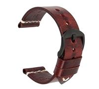 JZFOACHR Vintage de cuero de vaca Handmade Strap Wnist Wnip Wnist 20 mm 22 mm 22 mm 23 mm de 24 mm Banda de reloj