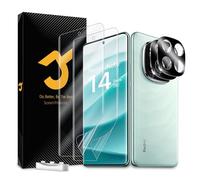 JZG 2 x Protector de Pantalla Xiaomi Redmi Note 14 Pro Plus 5G [No Vidrio], 2 x Lente Vidrio Templado Autocuración, Libre de Burbujas, Fácil de Instalar, Ultra-HD