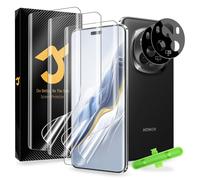 JZG 3+2 Stück folie für Honor Magic 6 Pro Schutzfolie[Nicht-Glas], 3 Stück Flexible TPU-Folie, 2 Stück Kameraschutz, Selbstheilung in 10 Sekunden, Passgenau Ohne Randablösung, Hüllenfreundlich