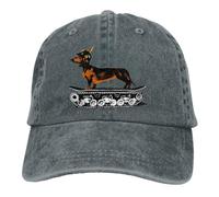 JZGESOM Gorra de béisbol Dachshund Tank Commander The Peaked Capt Sport Unisex Outdoor Custom ww2 WWII World War 2 Hats