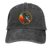 JZGESOM Gorra de béisbol Vinta GE Bombay Space para Hombres y Sombreros para Mujeres con Visera de protección Snapback Negra para Gatos