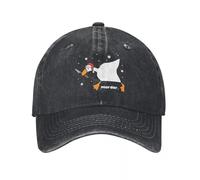 JZGESOM Gorra de béisbol Vintage Christmas Peace Was Never An Option Estilo Unisex Desgastado Lavado Desgaste de Cabeza Patos de Dibujos Animados Gorras al Aire Libre