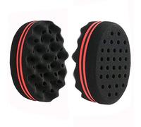 Jzhen 2Pcs Cepillo Esponja Torcedura de Pelo para Cabello Rizos